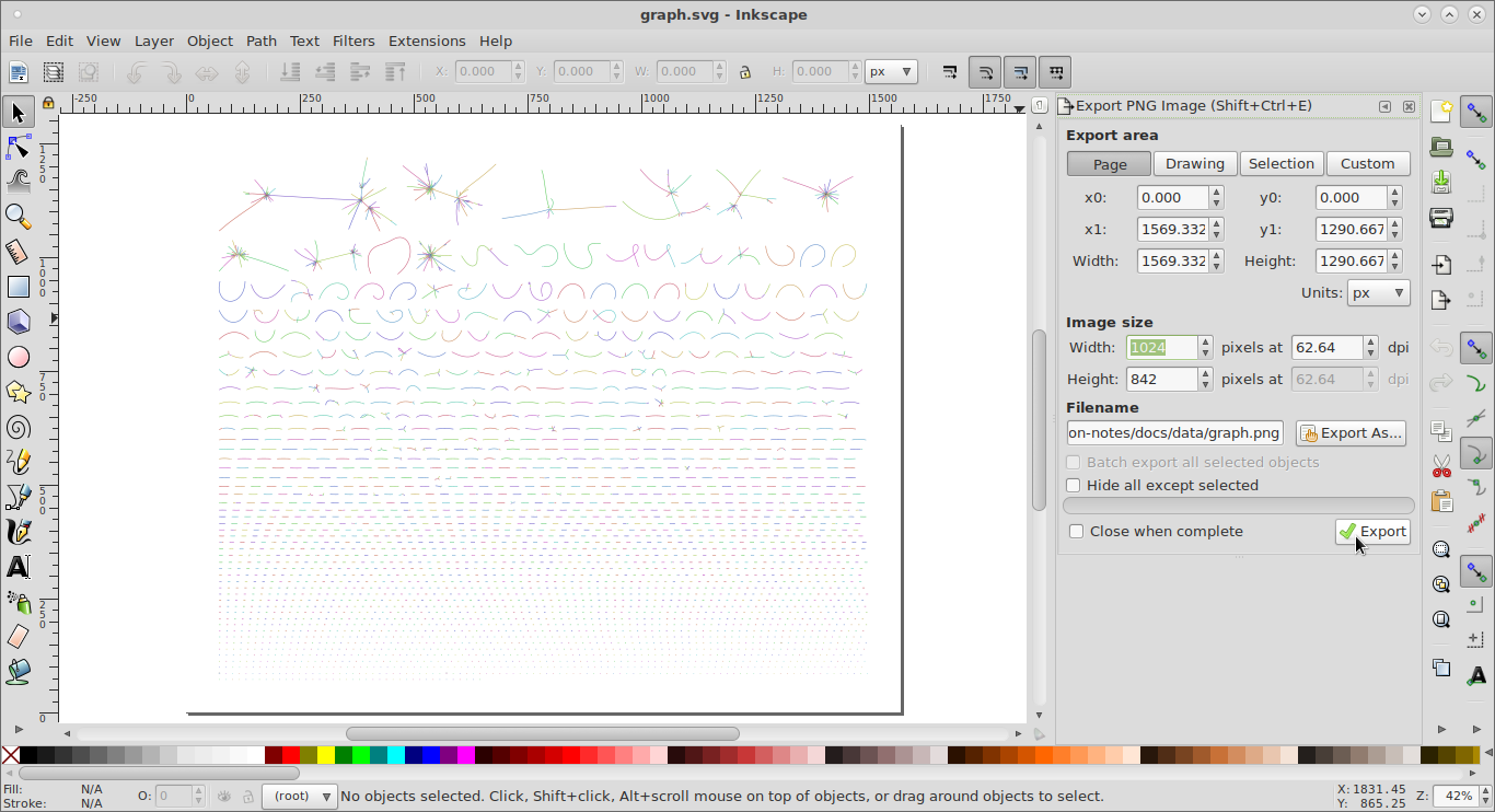 Exporting as PNG with Inkscape